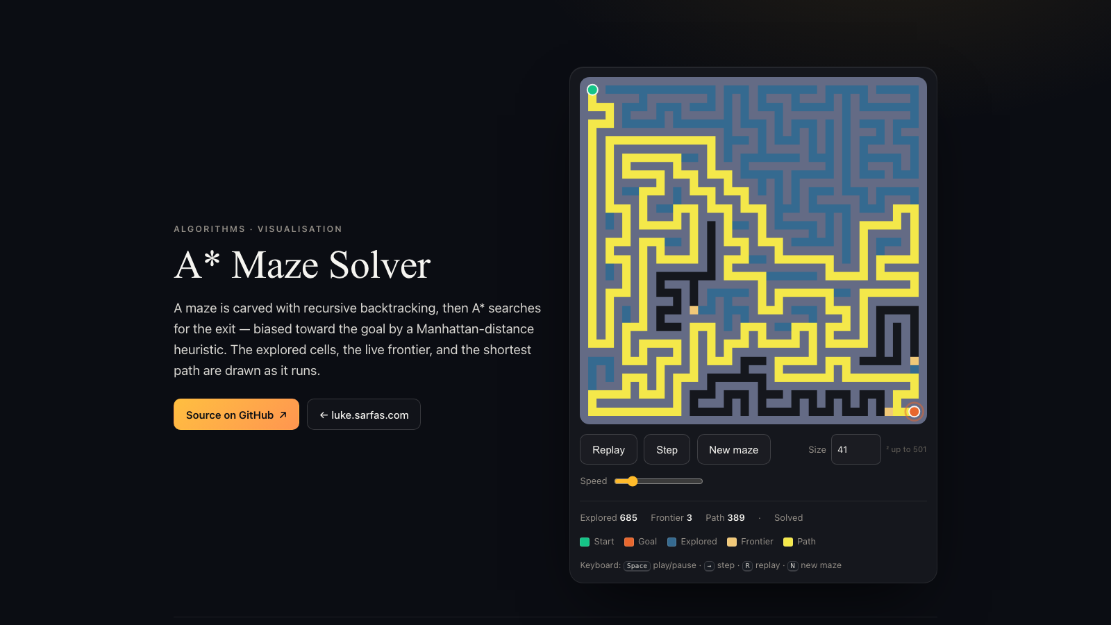 A* Maze Solver preview