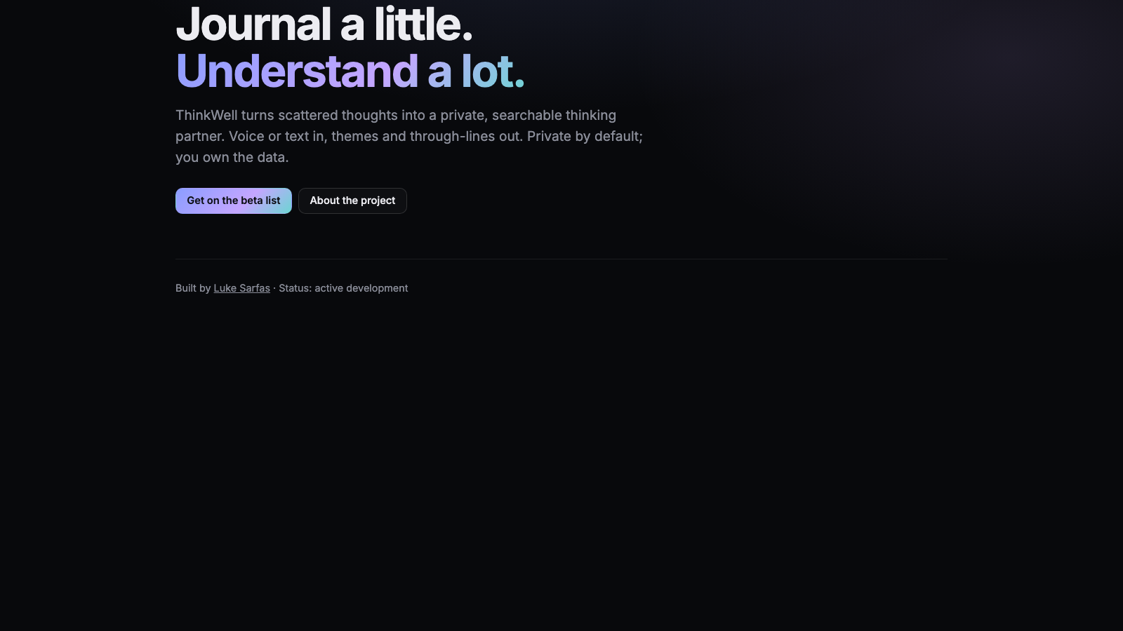 ThinkWell preview